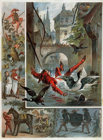 Illustration for Till Eulenspiegel Story by Richard Strauss by Carl Offterdinger